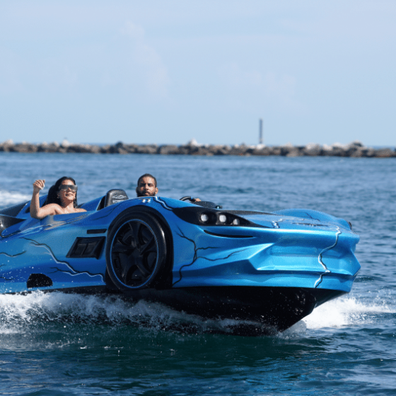 a small boat in a body of water